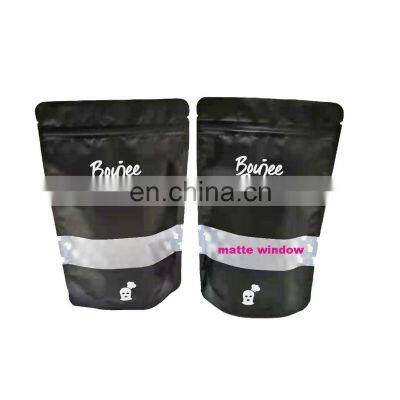 Matt finished Custom Food Grade tea Plastic Bag with foil materia tea stand up packing bag