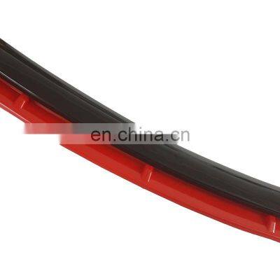 Labio Frontal Professional Factory Gloss Black+Red Universal Front Bumper Lips For Audi b8 b9 c8 c9 a3 a4 a5 a6 a7 photo-4