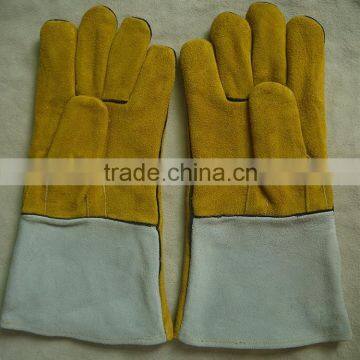 leather welding construction gloves for welders with cheap price