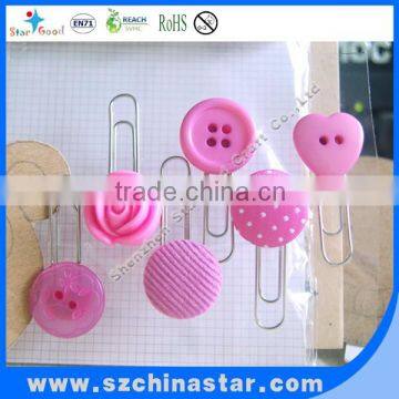 Color coated custom logo metal paper clip