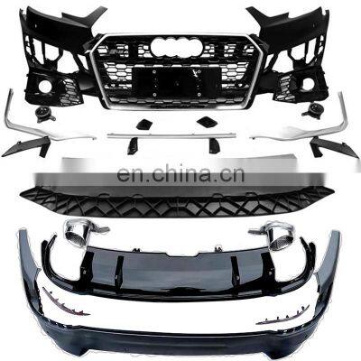 Car Bodikits for Audi A4 S4 B9 Front bumper with grill Rear bumper with diffuser for Audi A4 S4 B9  2017 2018 2019