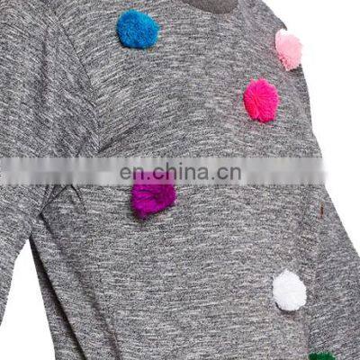 Hot Design Custom Made Women Cotton Polyester Plain Sweatshirt photo-5