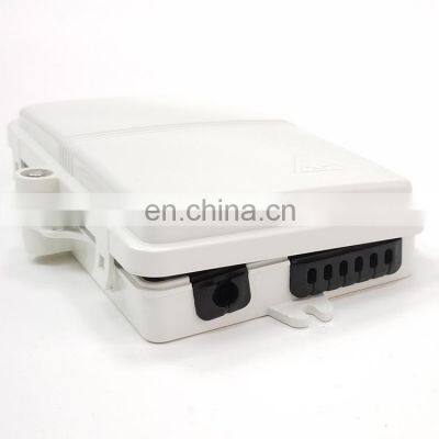 6 cores FTTH outdoor waterproof PLC Splitter fiber optic terminal distribution box ftth