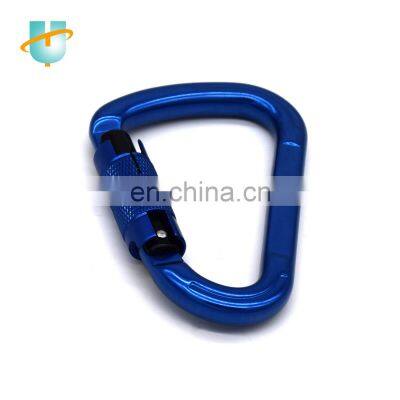 Aluminum Gold Black Carabiner Hook 25kn Custom LOGO Rescuing Mountain/rock Climbing Twist Locking Snap Karabiner photo-4