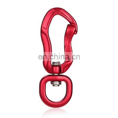 JRSGS 4KN Hot Sale Hiking Aluminum 4KN Swivel Carabiner hook for Dog Leash high quality Multi Tool S7805DXE