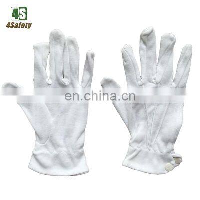 4SAFETY White Cotton PVC Dotted Gloves Cotton Price