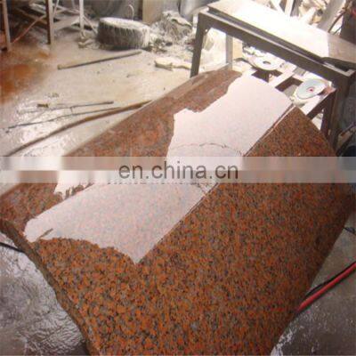 Crown Red Granite Marble Hollow Column