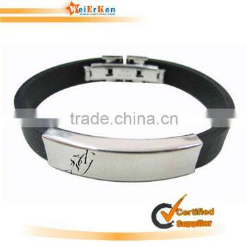 promotional cheap free dye sublimation silicon bracelet