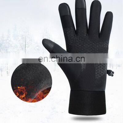 Outdoor Sports Gloves Touch Screen Men Driving Motorcycle Snowboard Gloves Non-slip Ski Warm Fleece Gloves photo-3