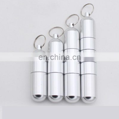 Stackable Metal Aluminium key Chain Pills Organizer Pill Box With 7 Day