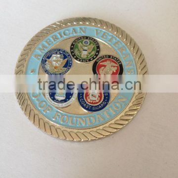 metal coin/American veterans coin/cheap custom coins