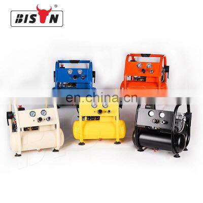 Bison China 1100W Mute Oil - Free Air Compressor 8Bar Pressure High Speed Oil Free Silet Air Compressor For Sale