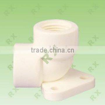 BS4346 PVC FITTINGS FEMALE ELBOW WITH PLATE