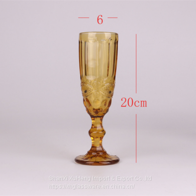 Модный и долговечный оптовый европейский ретро цветной бессвинцовый шампанский бокал-гоблет photo-5