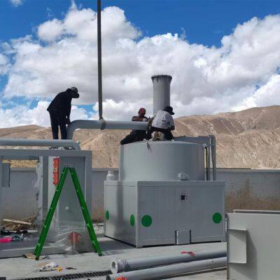 Magnetic oxygen-rich low-temperature waste decomposition device. fireprint