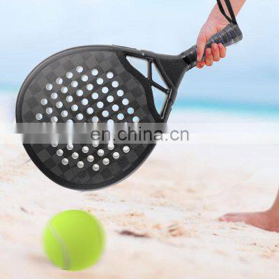 High Quality Custom Fiberglass Carbon 3K 12K 18K Paddle Raqueta Padel Palas Tennis Racket