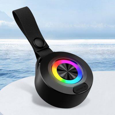 Factory Wholesale Cheapest subwoofer sound bar portable waterproof wireless outdoor bike Bluetooth speaker with Lanyard