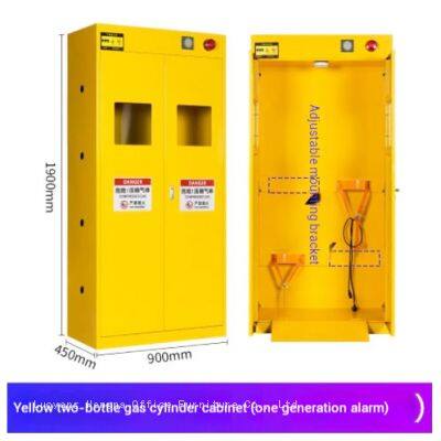 Smart Cylinder Safety Cabinet-GSC579 with Combustible Gas Detection & Galvanized Hinges for Biotechnology Research Plant