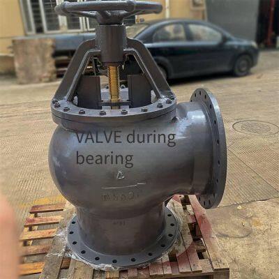 Chengzhi F7350 Japanese Standard 10k Cast Steel Dn350~800 Flange Right Angle/angle Type Globe Valve With Stainless Steel Internals photo-4