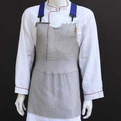 316L Stainless Steel Ring Mesh Cut-Resistant Metal Apron for Butcher Meat Industry