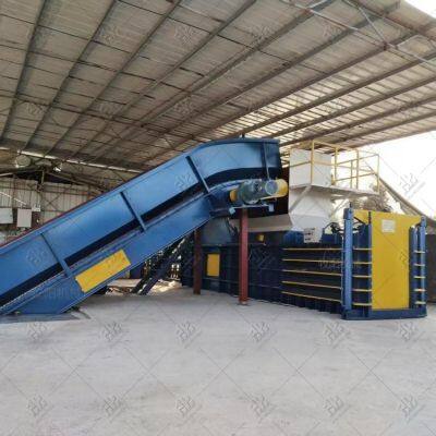 Waste Plastic Compressor Machine Waste Paper Baler Machine Hydraulic Horizontal Baler