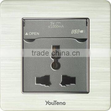 10A electric USB wall socket