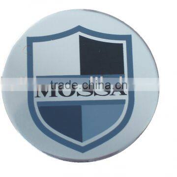 chromed abs plastic logo/plastic embossed logo