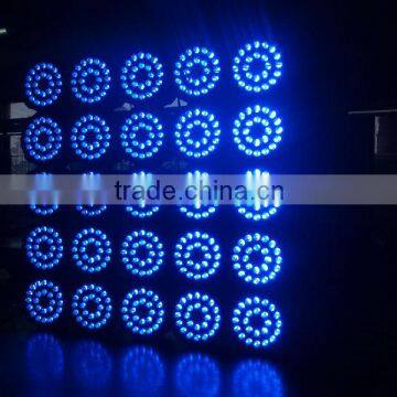 DMX Effect Auto Control System Stage LED Par Light 24x12W 6in1 RGBWA UV Slim LED flat par Light stage lighting