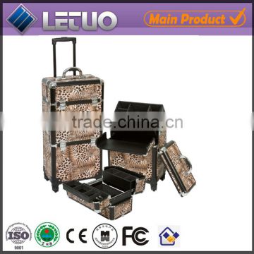 ABS professional cosmetic makeup beauty trolley case rolling trolley case