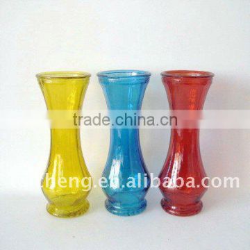 colorful glass vase