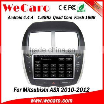 Wecaro Android 4.4.4 car dvd player double din car android dvd gps for mitsubishi asx WIFI 3G tv tuner 2010 2011 2012