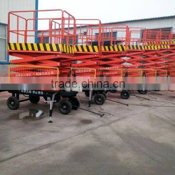 traction movable hydraulic scissor lift