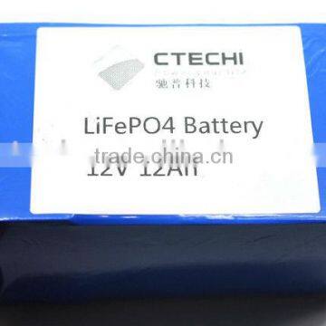 LiFePO4 12V 12Ah rechargeable battery FOR energy storage