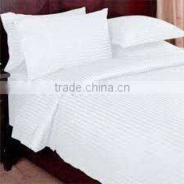 100% cotton stripe fabric for hotel bedding sets
