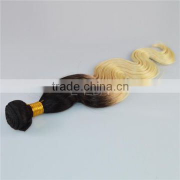 Indian remy human hair 1b 613 two tone hair extension