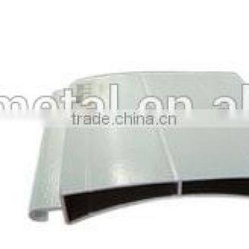 Silver anodized glossy aluminum roller shutter profiles