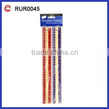 color good quality wooden ruler 30 cm size