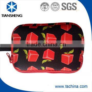 heat transprinted small carrying bag with zipper