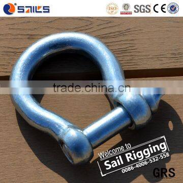 High Strength Electro Galvanized European Type Large Bow Shackle