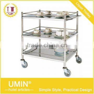 Stainless Steel Restaurant Serving Cart