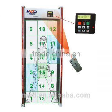 18 Zones Large Screen LCD Walk Through Metal Detector MCD-500C Widely Used in Vietnam