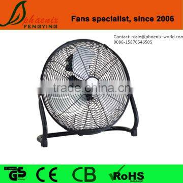 16 inch Big motor strong wind high velocity chromed metal floor fan