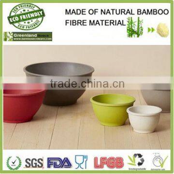 Natural Bamboo fiber kitchen ware,multi-function salad bowl