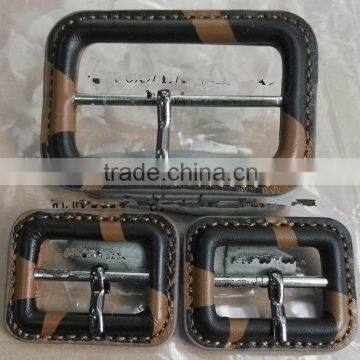 Leopard Printed Color Real Leather Covered Buckles photo-2