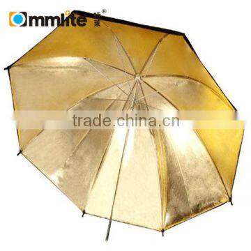 Commlite 33 Inch Black And Gold Photo Studio Umbrella with Competitive Price