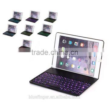 Best Seller Backlit Aluminium Alloy Bluetooth Keyboard Case for 9" Android Tablet With Smart Cover photo-4