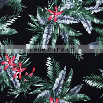 printed flower color fabric for dress