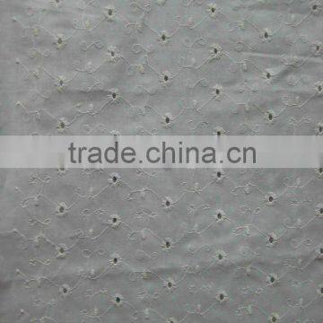 cotton voile embroidery fabric