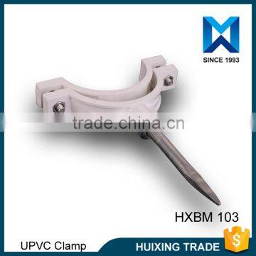 High quality Waste Drainage UPVC plastic pipe fittings flat pipe clamp fitting