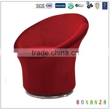 3975#Modern Swivel Red Single Seater Sofa Chairs, Designs of Single Seater Sofa photo-4